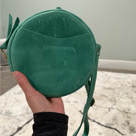 Portland leather goods small circle crossbody in surf - Picture 3 of 6